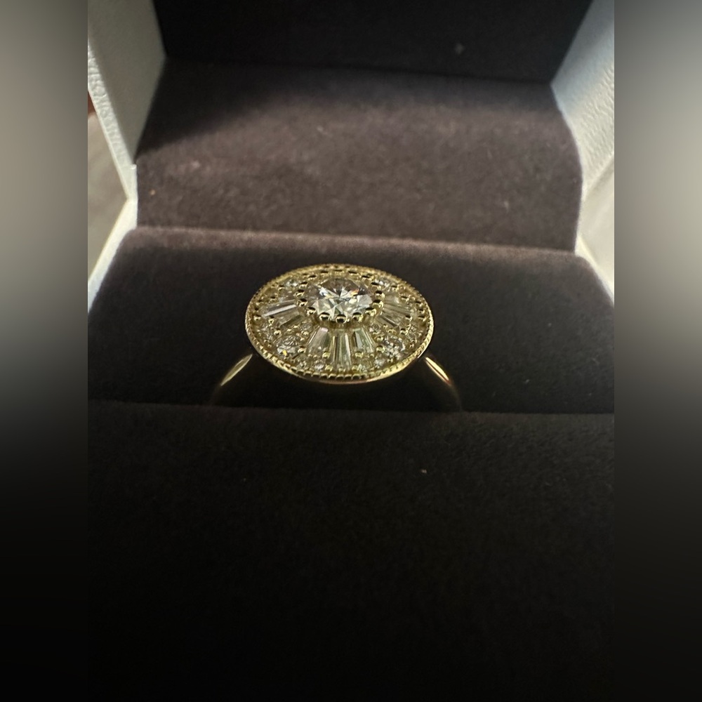 Moissanite ring SZ 7 ATTA Gems